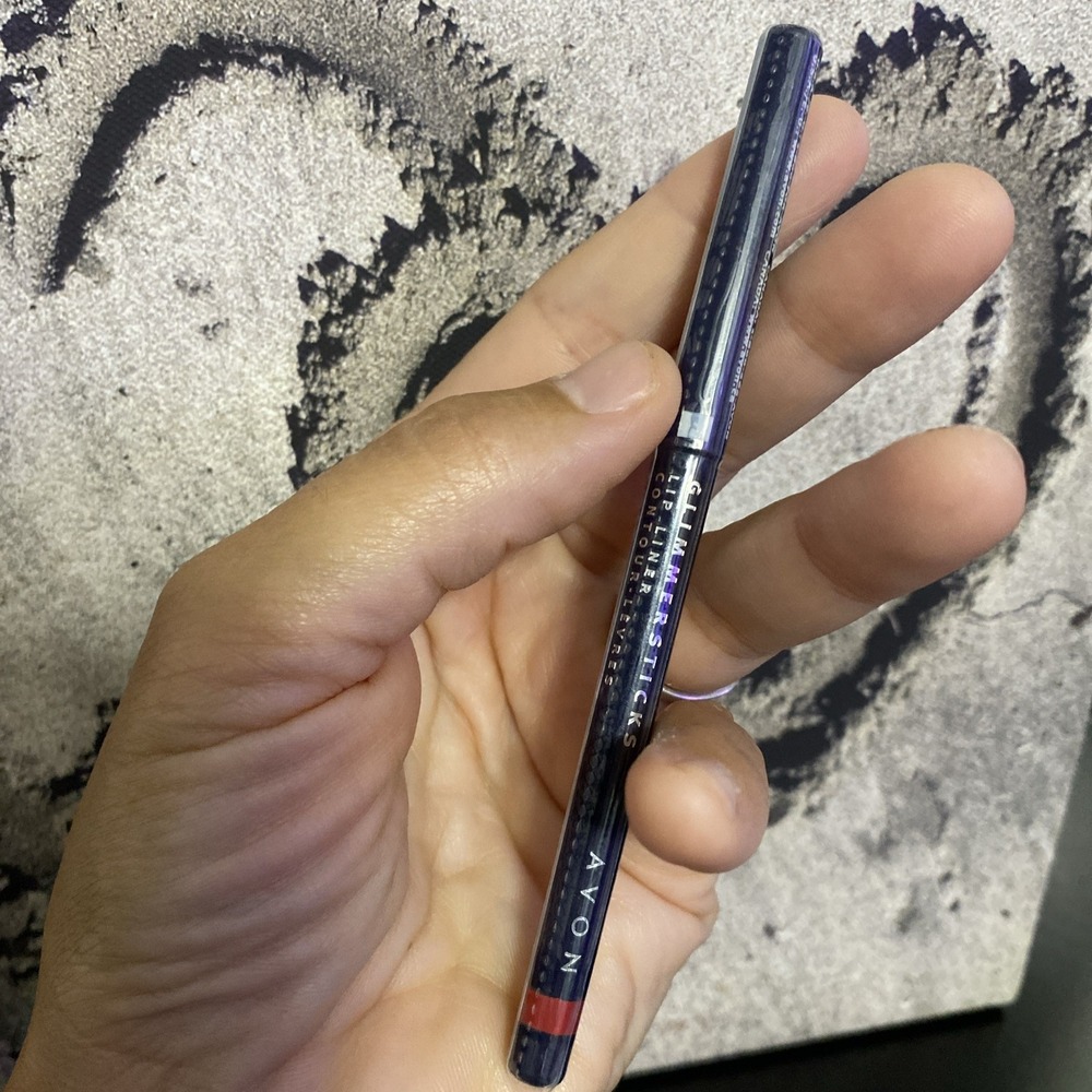 AVON GLIMMERSTICKS LIP LINER - TRUE RED‎ Sealed & New